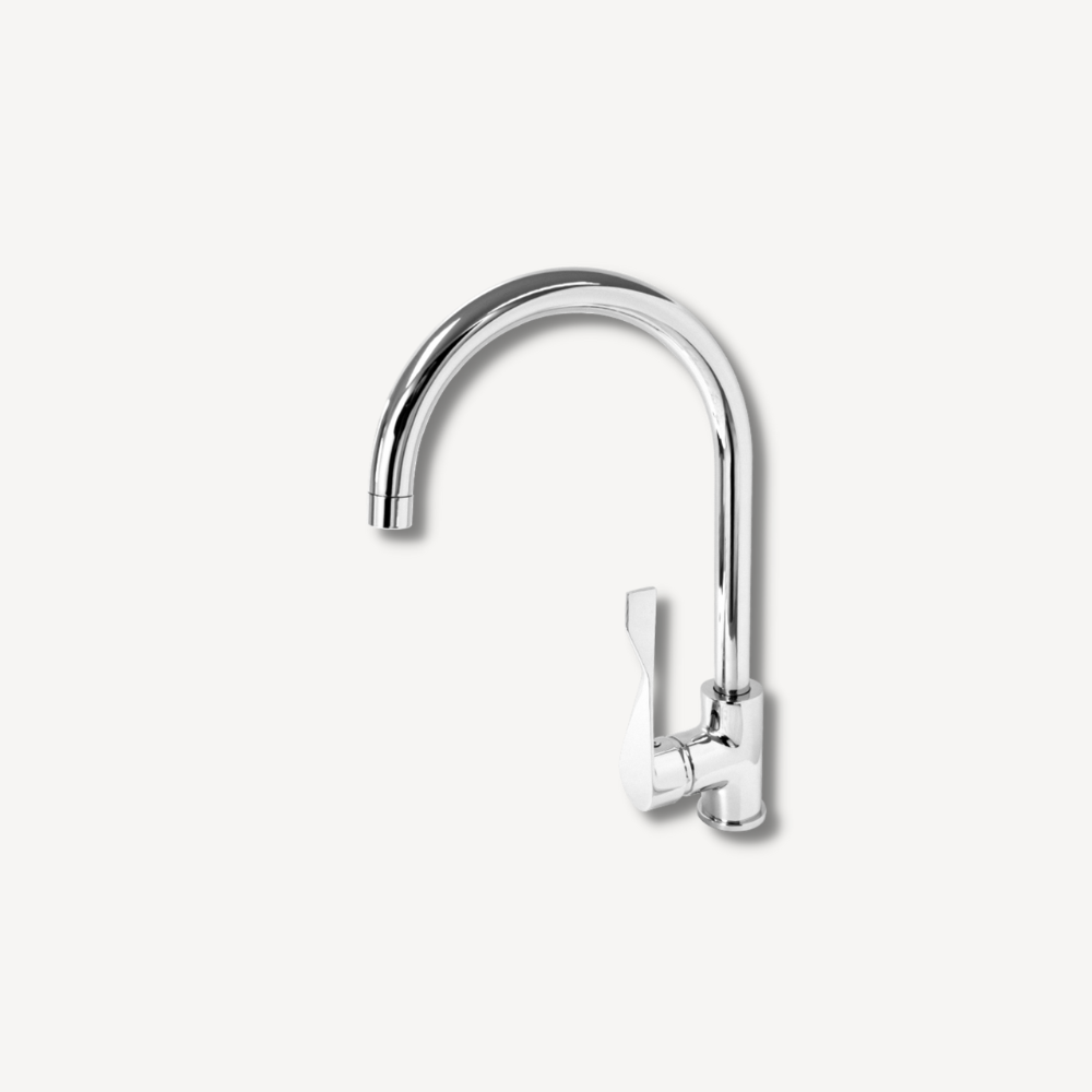 Bore Elbow Action Single Hole Sink Mixer
