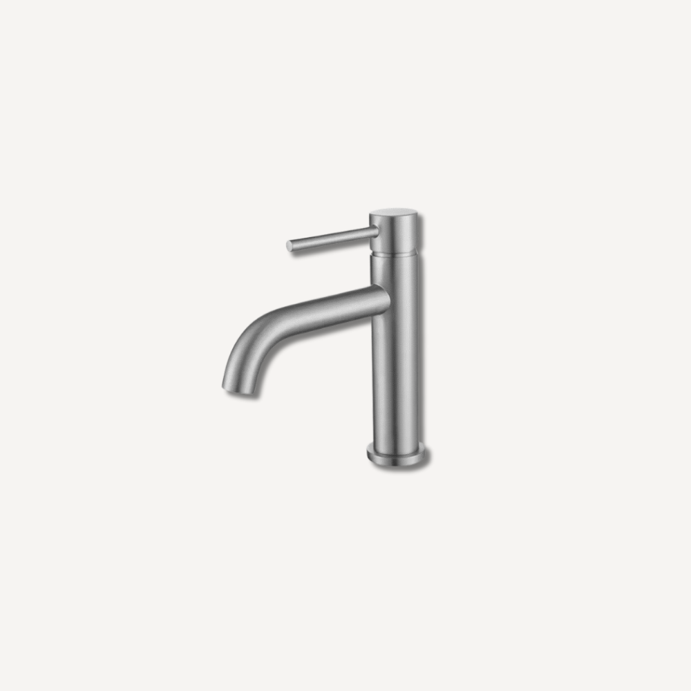 Stylet Satin Nickel Basin Short Mixer