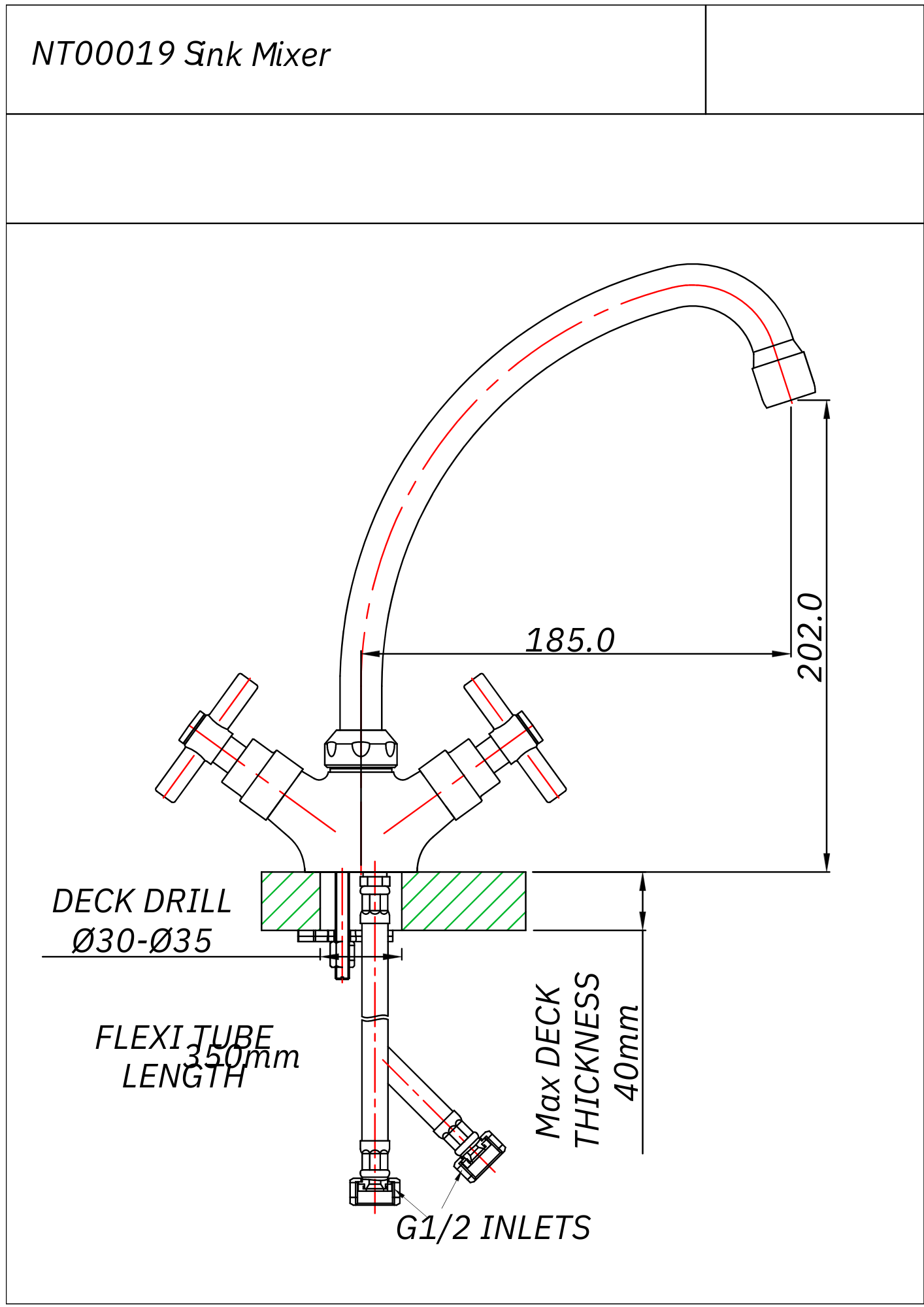 Neap Single Hole Sink Mixer Tap