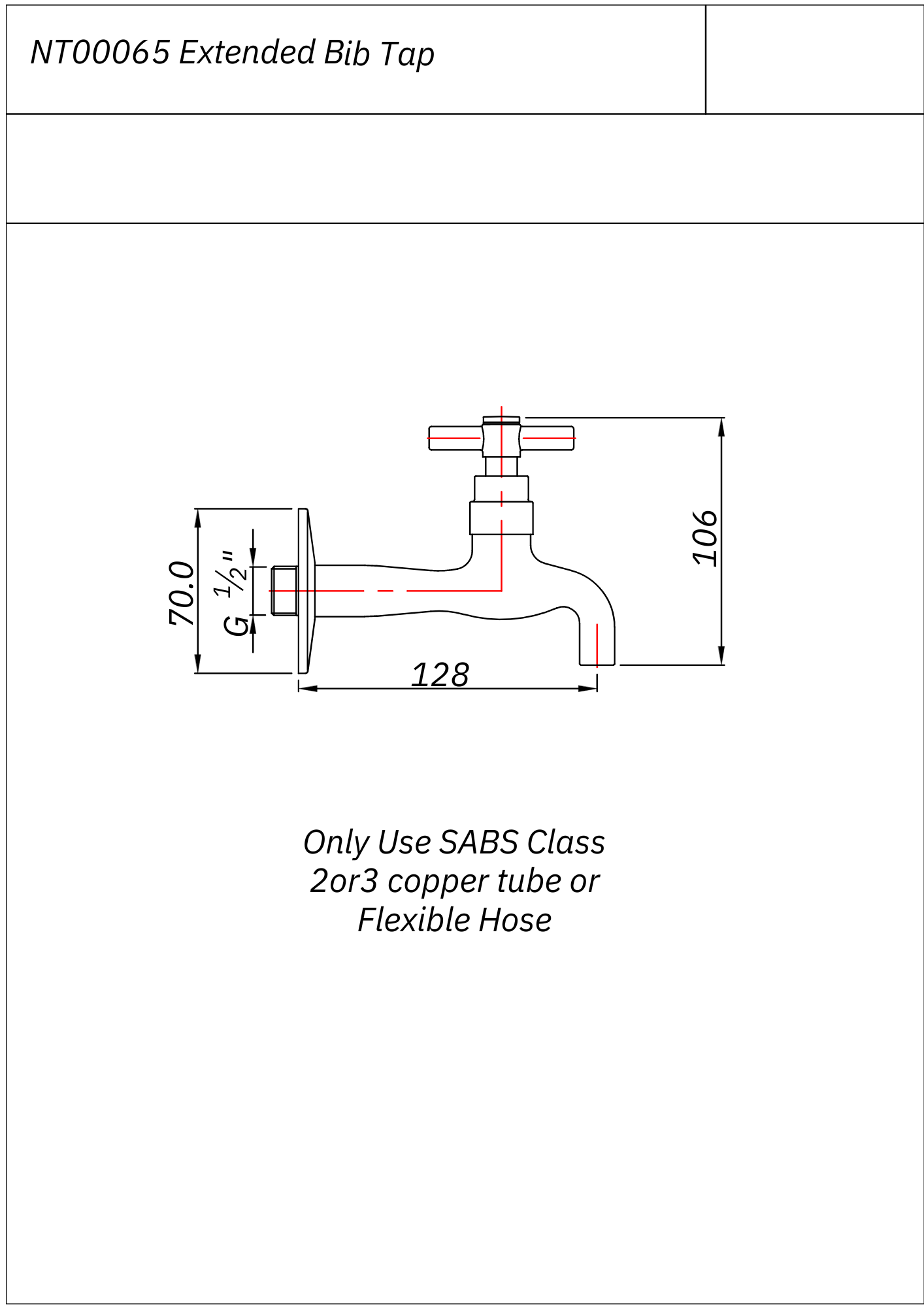 Neap Extended Bib Tap