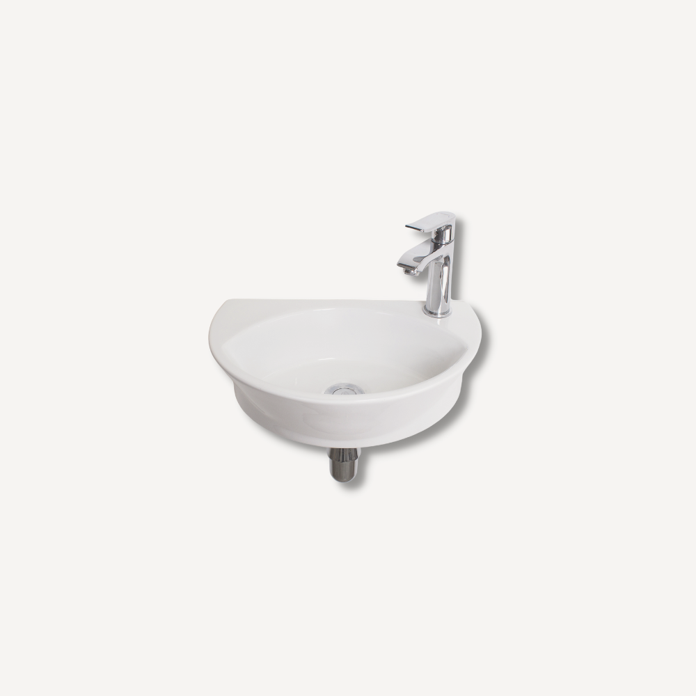 Rounded Wall Mounted Basin