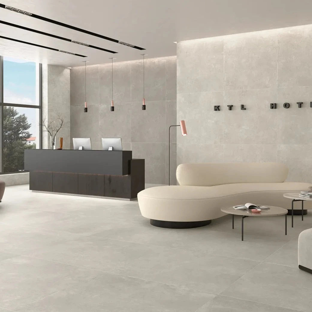 Road Silver Anti-Slip Matt Porcelain Wall and Floor Tile 1200 x 1200mm